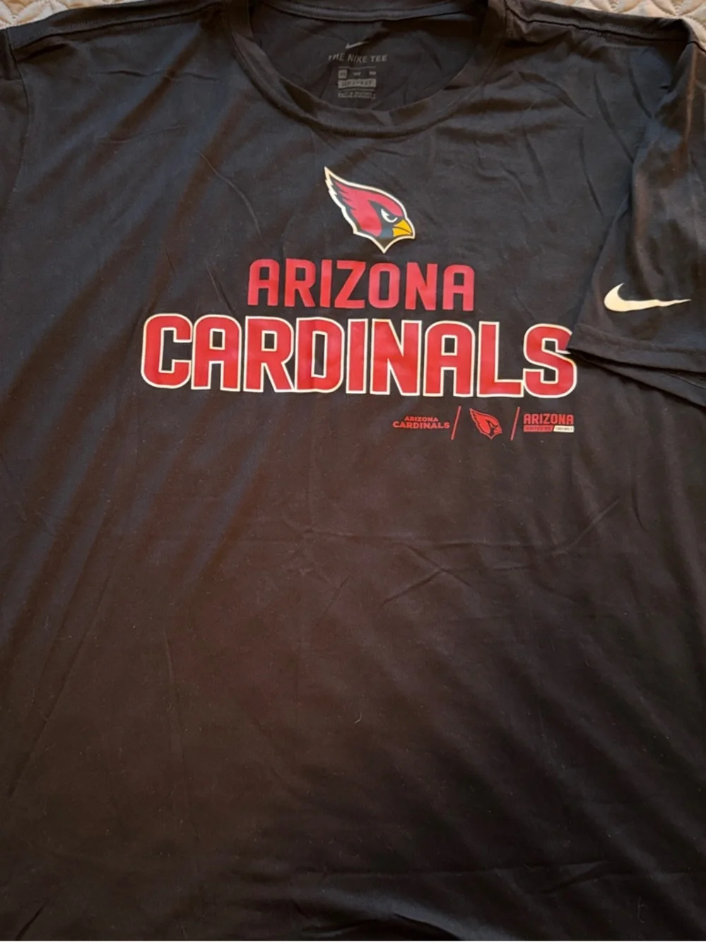 Nike Black Arizona Cardinals Red Graphic T‑Shirt